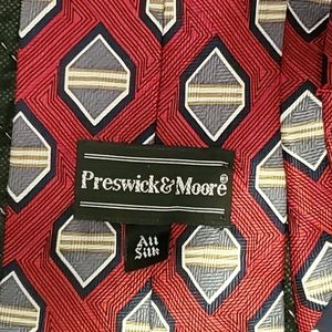 Preswick and Moore Silk Print Tie